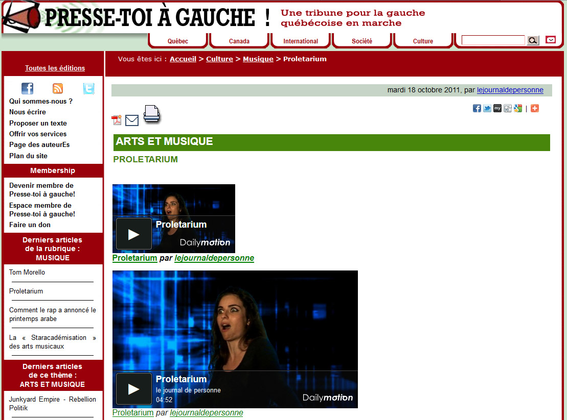 pressetoi à gauche